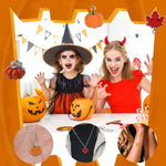 HASTHIP DIY Festival Jewelry Accessories for Thanksgiving and Halloween | 24pcs Enamel Zinc Alloy Maple Leaf and Pumpkin Charms
