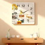 HASTHIP Quartz Wall Clock for Home featuring Silent Non Ticking Mechanism 12 inch | Modern Decorative Design