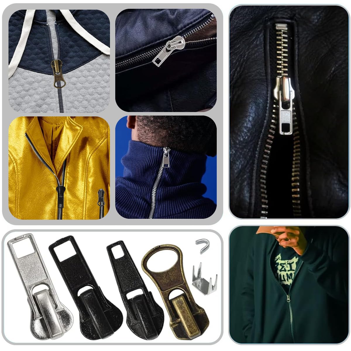 Zipper Slider Leather Jacket Zip Repair Near Me FIX A Zipper Tool