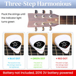 HASTHIP Chromatic Tuner for Guitar featuring 2 in 1 Pick Design and Light Indicator | Universal for String Instruments