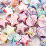 HASTHIP Origami Art Papers for Lucky Star Crafting with 2080 Sheets & 8 Kawaii Designs
