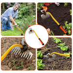 HASTHIP Gardening Hand Weeder Tool for Home Garden featuring 33cm 11-Claw Steel Design