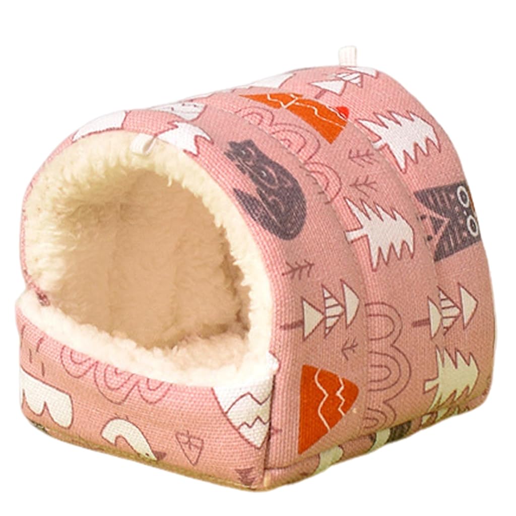 HASTHIP® Squirrel Squirrel House Hamster Nest XL, Small Animal Bed Hideout, Warm Cozy Cave House for Guinea Pig, Rabbit, Chinchilla, Ferret, Hedgehog, Washable Winter Sleeping Hut, Cage Accessories