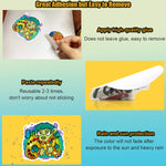 HASTHIP Laptop Stickers for Scrapbook and Journal with 50 Waterproof PVC Sheets | Reusable Adhesive Decor