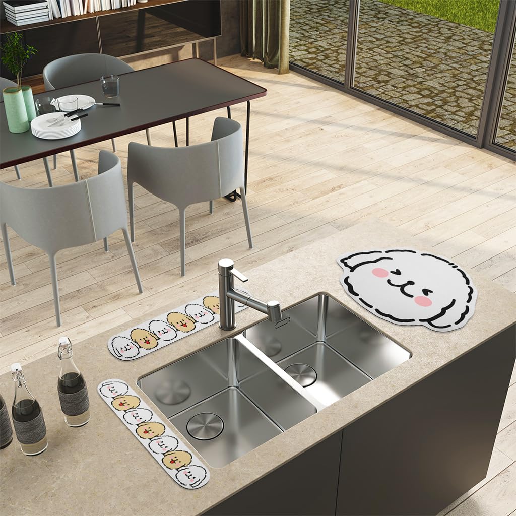 HASTHIP® 3-Piece Diatom Mud Sink Mat Set