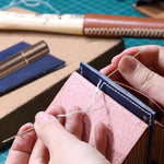 HASTHIP Self Threading Quilting Needle Set for Embroidery and Sewing with 90pcs Metal Needles featuring Wooden Case