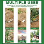 HASTHIP Gardening Weeder Tool for Weeding and Digging with Narrow Spade Head | Stainless Steel T Handle