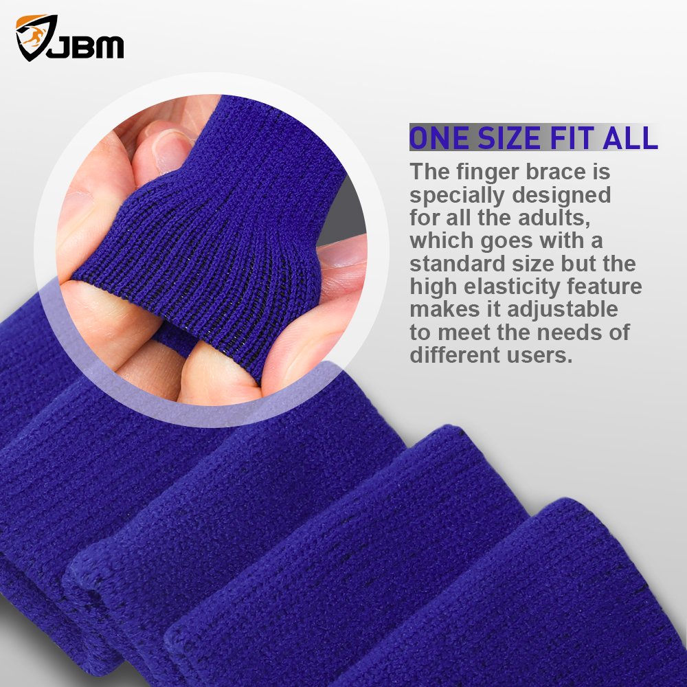HASTHIP® 5 pair Finger Sleeves Protectors for Pain Relief, Arthritis, Trigger Finger Adjustable Finger Splint Thumb Splint