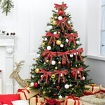 HASTHIP Christmas Ribbon Roll for Gift Wrapping with Merry Print 25 Yard 1cm Red | Holiday Crafts and Decorations