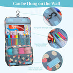 HASTHIP Crochet Kit for Beginners with 130 pcs Tools and Ergonomic Hooks | 12 Yarn Colors