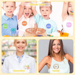 HASTHIP DIY Badges for Personalized Logo Design with Built In Pin Back | 10Pcs 75mm Transparent Covers
