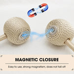 HASTHIP® Window Curtain Tiebacks Polyester Solid Khaki