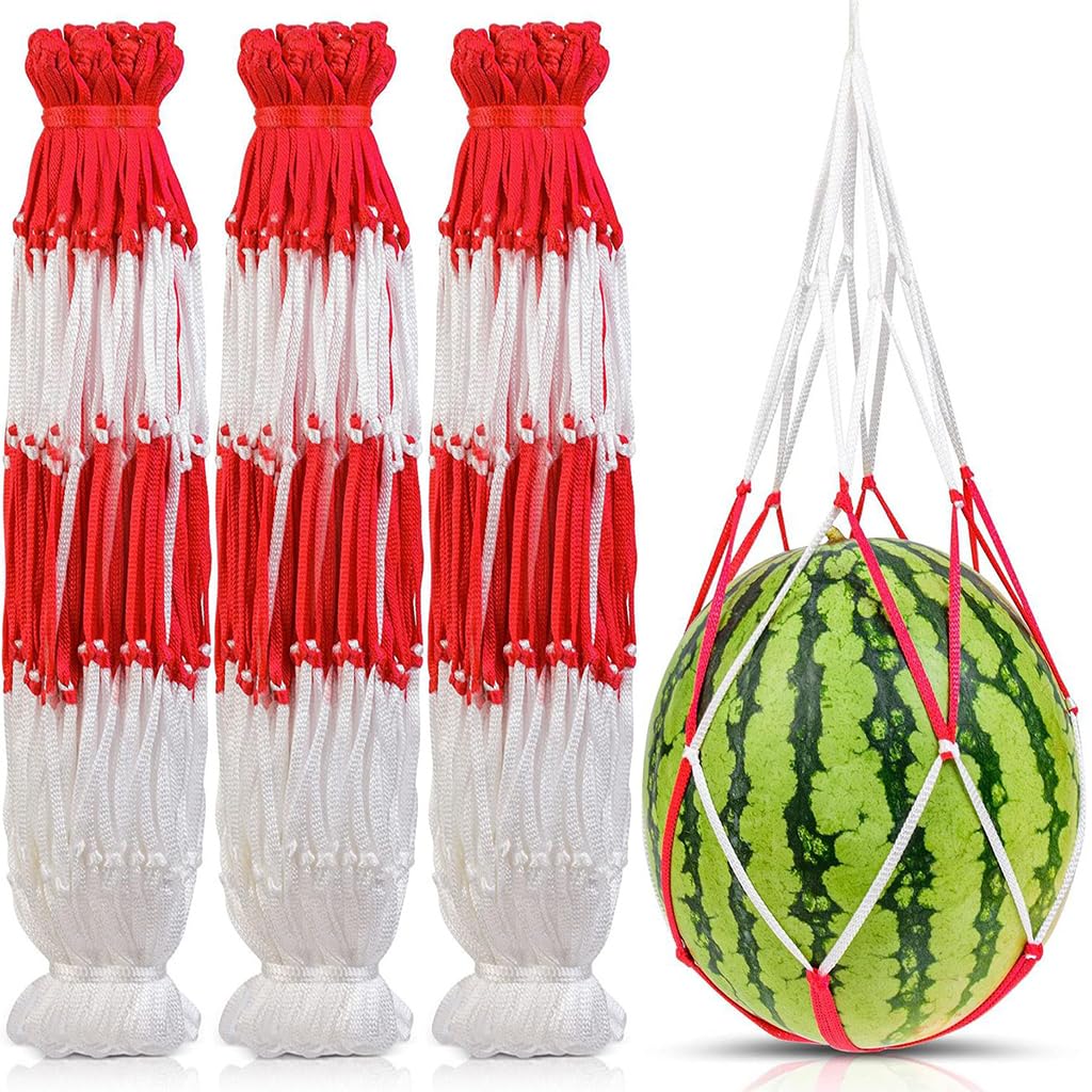 HASTHIP® 30pcs Melon Mesh Net Watermelon Net Watermelon Pouch Fishing Mesh Bag Drawstring Watermelon Net Fruit Mesh NetPoultry Mesh Net