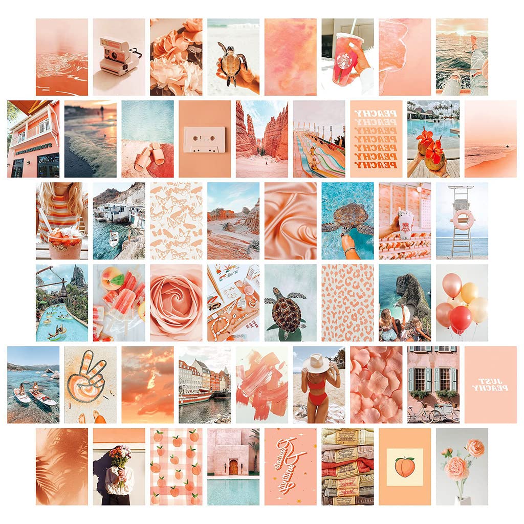 HASTHIP Wall Post Card Set for Room Decor with 50 Sheets Matte 350gsm Art Prints | Sunset Beach Collection