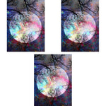 HASTHIP® Diamond Painting Kit 30 x 40cm Bright Moon 5D for Adults Kids Art Wall Hangings Super Night Scene Home Decor 3PCS