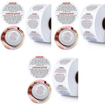 HASTHIP Warning Label Sticker for Candle Jar with 500 Sheets and 1500pcs Self Adhesive | DIY Candle Making Safety Labels