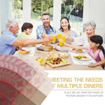 HASTHIP Dining Table Placemats 6pcs 17.7x11.8cm for Dining Protection with Embossed PVC Design | Waterproof and Heat Resistant