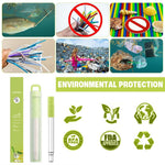 HASTHIP Reusable Straw for Travel with 3.8–8.3 in Retractable Design and Cleaning Brush | 304 Stainless Steel Eco Set