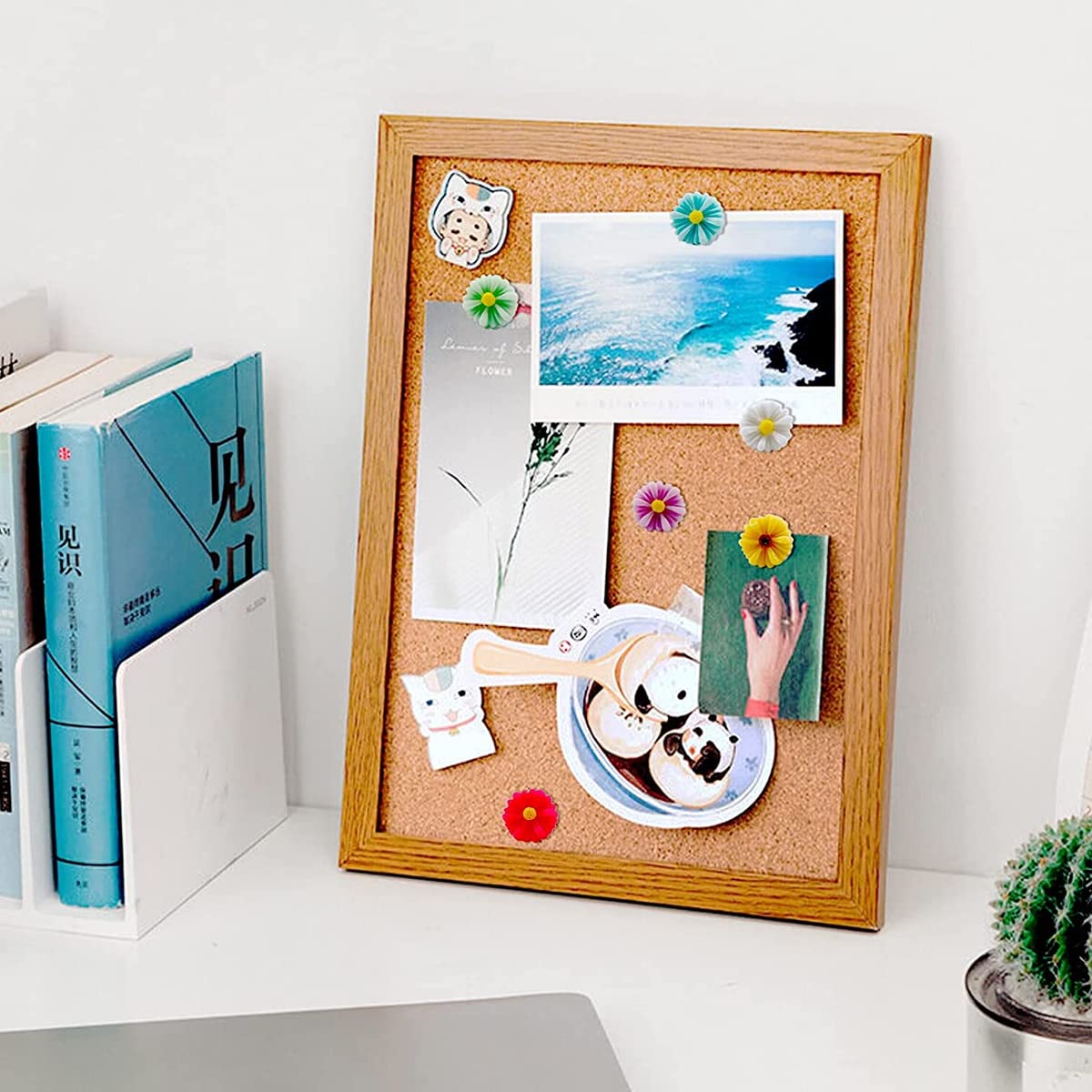 HASTHIP Decorative Push Pins for Cork and Bulletin Boards with 20pcs Resin Succulent Design