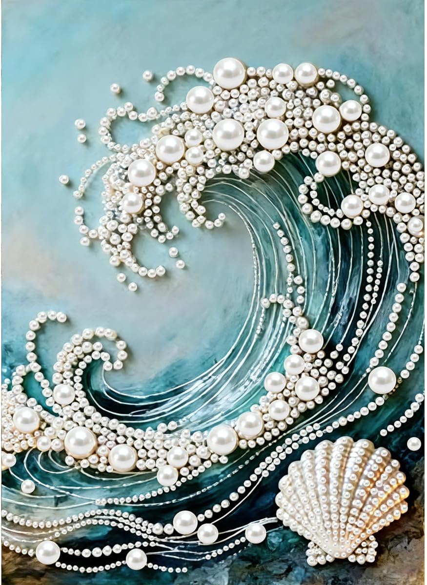 HASTHIP® Diamond Painting Kit DIY Diamond Art with Sparkling Rhinestones for Adults and Kids Home Wall Decor Relaxing Craft Gift