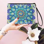 HASTHIP DIY Makeup Bag for Diamond Painting with Color Gem Packs and Tools 8.26x6.29 in