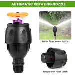 HASTHIP Garden Rotating Tripod Sprinkler for Lawn and Yard with 22 in Stand | 360° Adjustable Watering System