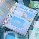 HASTHIP Journal Kit for Scrapbooking and Planner Decoration with 150 pcs Blue Sky Theme | DIY Craft Supplies for Artists and Crafters