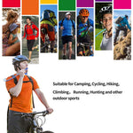 HASTHIP® Bolsa de Hidratación 2L Sin BPA,Vejiga de Agua Antibacteriana a Prueba Fugas con Boquilla ON/Off,Depósito Agua con Gran Apertura para Senderismo Ciclismo y Running (Azul 1