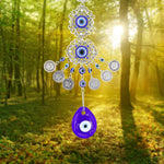 HASTHIP Evil Eye Hanging for Door and Wall Decoration with 38cm Raindrop Blue Resin | Home Protection Charm