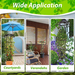 HASTHIP Garden Plant Support Trellis for Pots featuring 105cm Height and Hollow Roof Design
