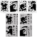 HASTHIP Halloween Window Stickers for Glass and Door Decor featuring 4 Sheets Vinyl Clings