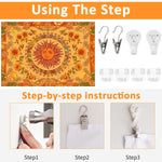 HASTHIP Sun and Moon Tapestry for Bedroom and Living Room Decor 51x59 in | Soft Polyester Wall Hanging