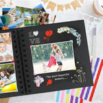 HASTHIP Scrapbook Baby Album for DIY Memory Keeping with Spiral Binder and 6.9 Inch Pages | Gift Set for New Parents