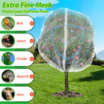 HASTHIP Fruit Tree Netting for Garden Plants 240x240cm with Zippered Access & Drawstring Closure