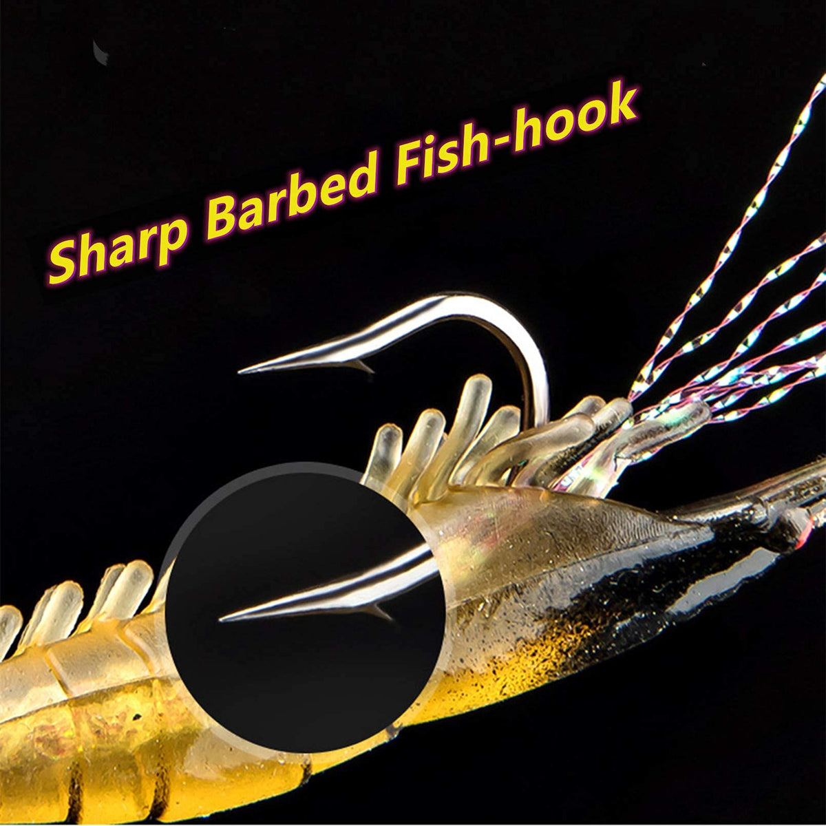 Proberos® 7 PCS Simulated Fishing Lures Soft Bait Swimbaits Slow Sinking Swimming Lures Freshwater and Saltwater,Stable and Tempting (Set 2)