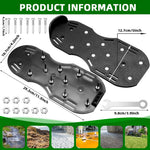 HASTHIP Lawn Aerator Shoes for Gardening with 1.65 in Metal Spikes and Dual Hook Straps