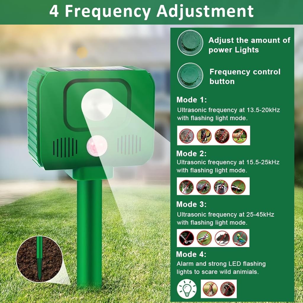 HASTHIP® Outdoor Ultrasonic Animal Repeller