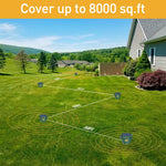 HASTHIP Ultrasonic Pest Repeller for Garden with Solar Power and 3 Frequency Modes | 2 Pcs Set