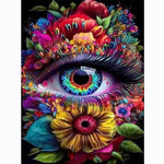 HASTHIP Diamond Painting Kit for Home Decor with 12x16 in Eye Design | Gift for Adults and Kids