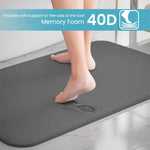 HASTHIP Bathroom Floor Mats Set for Bath and Toilet with Memory Foam Comfort | 6PCS 3 Sizes Quick-Dry Anti-Slip Design