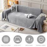 HASTHIP Sofa Covers for Living Room with Anti Slip Texture and Tassel Detailing 70x70 in
