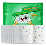 HASTHIP® 10-Count Adhesive Fly Trap for Kitchen & Garage Non-Toxic Adhesive Large Surface Odorless Insect Catcher for Flies, Mosquitoes, Bugs