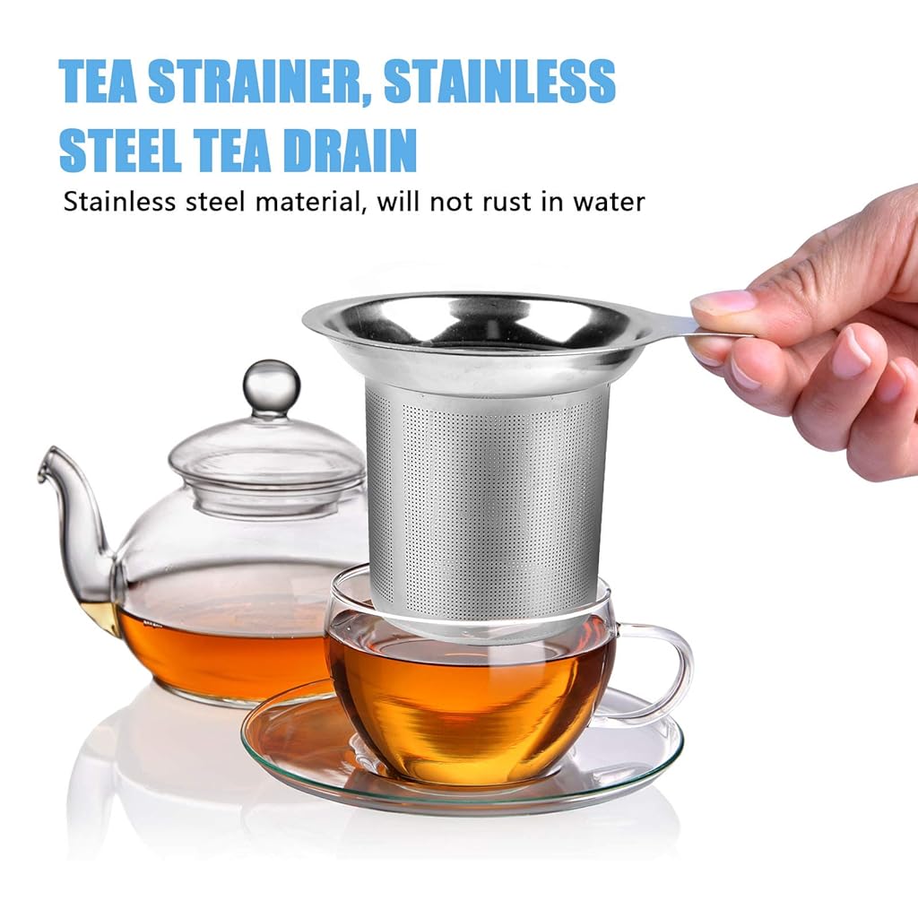 HASTHIP® Tea Strainer for Kitchen Utensils Stainless Steel Tea Stainer & Food Grade C