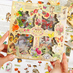 HASTHIP Vintage Journal Stickers for Scrapbook DIY Crafts featuring 640 pcs PET Set | Easy Self Adhesive