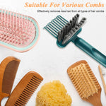 HASTHIP Hair Brush Cleaning Tool with 10 Teeth Rake and Small Brush | 2 PCS Plastic Cleaner
