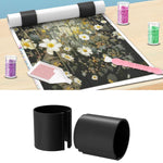 HASTHIP Diamond Painting Canvas Roll Holder 2Pcs for Anti Roll Support | Non Abrasive Large Retainer