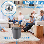 HASTHIP® 8PCS Caster Wheel 20mm Self Adhesive 360 Swivel Wheels for Furniture Small Appliance DIY Modification Moving Table Heavy Duty 200Kg Loading Capacity