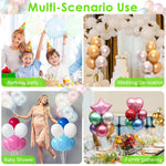 HASTHIP Party Balloon Supplies Set for Birthday and Wedding Decorations | Includes Hand Pump, Clips and Display Stand