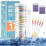 HASTHIP® 125-Count Water Testing Strips, 17 in 1 Water Qulity Test Strips for Swimming Pool Aquarium Test Strips Freshwater Saltwater Test Strips for Total Alkali Cyanuric Acid Residual Chlorine, More