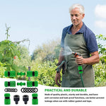HASTHIP Hose Pipe Connector Set for Tap and Garden Hose with 10 pcs 1/2 in 3/4 in Quick Connectors | Impact Resistant ABS Plastic